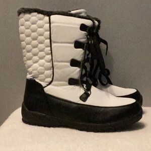 Totes Women's Winter & Rain Boots - Black and White